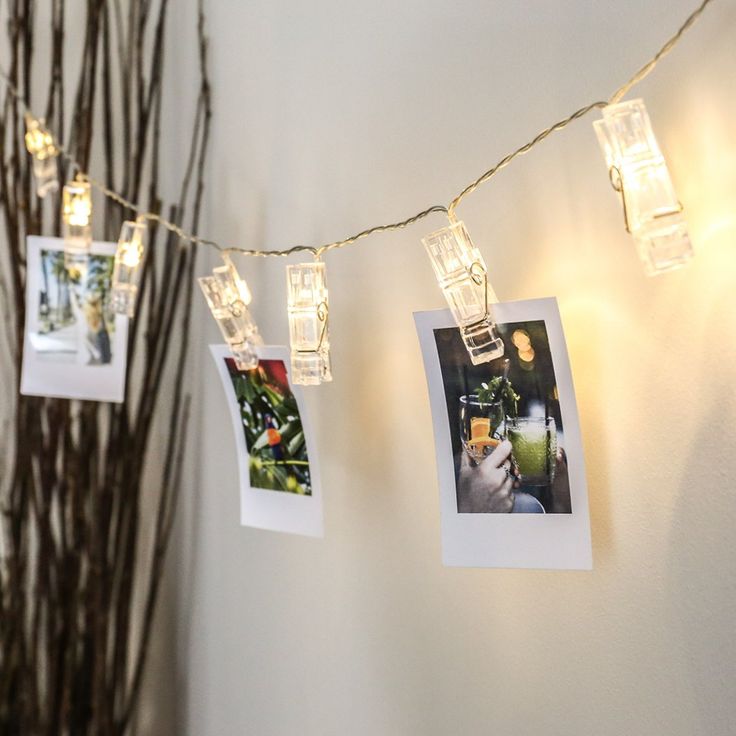 LED Photo Clips String Lights