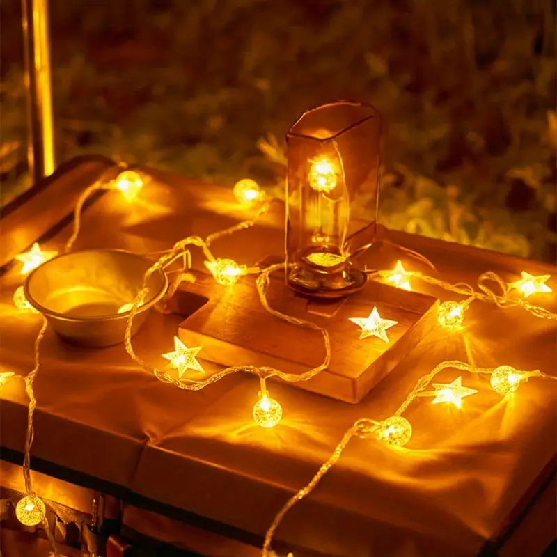 Star & Globe LED String Lights