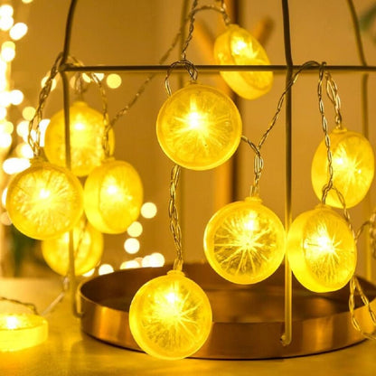 LED Lemon Slice String Lights