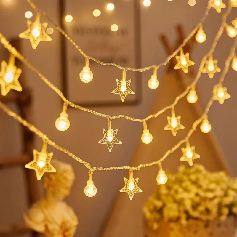 Star & Globe LED String Lights