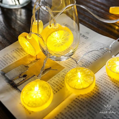 LED Lemon Slice String Lights