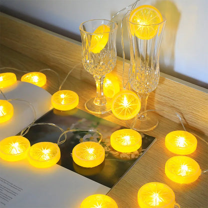 LED Lemon Slice String Lights