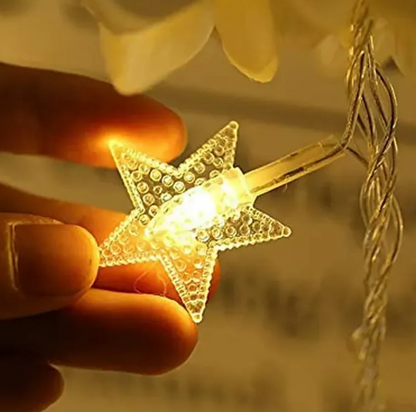 Star Shaped Curtain String Lights