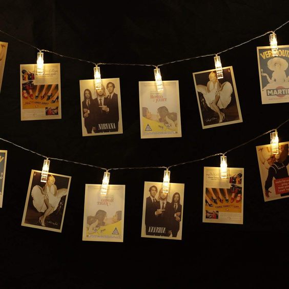 LED Photo Clips String Lights