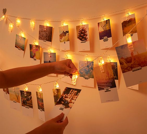 LED Photo Clips String Lights