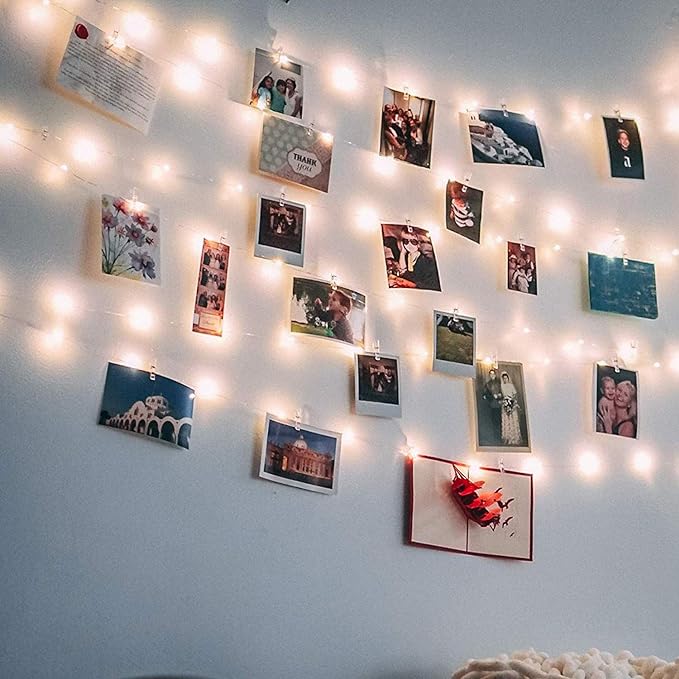 LED Photo Clips String Lights