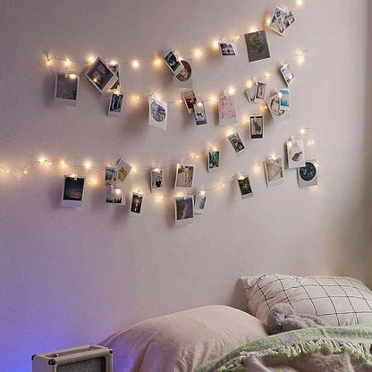 LED Photo Clips String Lights